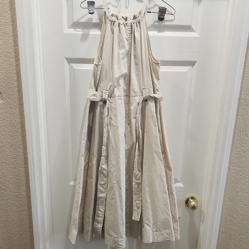 Banana Republic Cream Sleeveless Dress